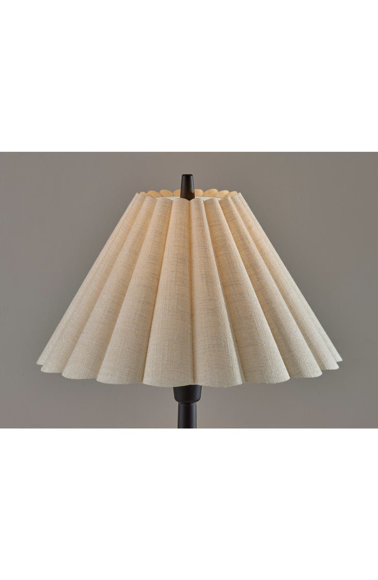 ADESSO LIGHTING Scallop Table Lamp, Alternate, color, Black