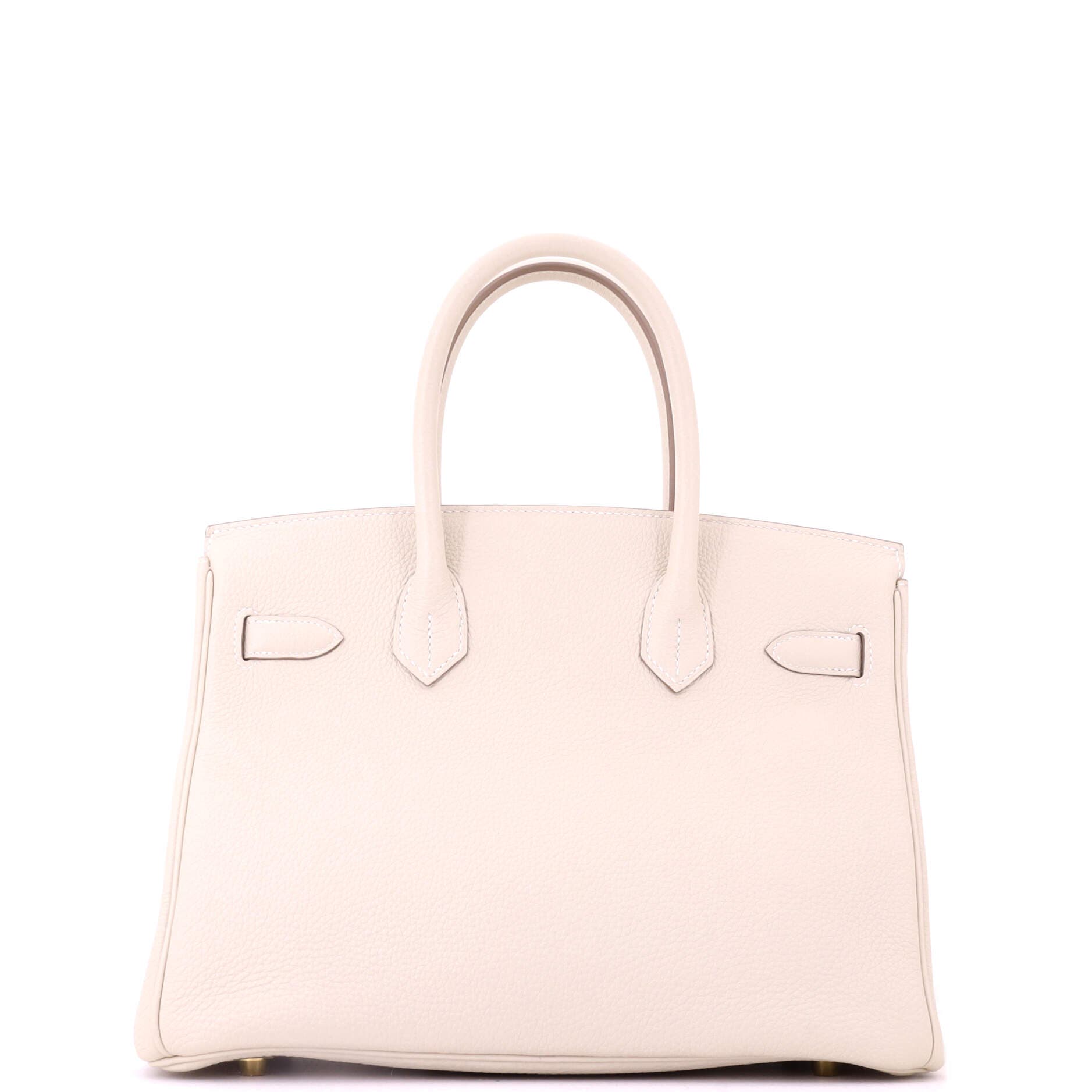 Pre-Owned Hermes Birkin Handbag Light Togo with Gold Hardware 30, Alternate, color, Craie