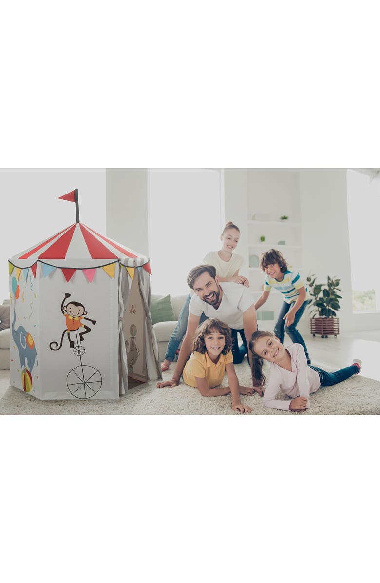 ROLE PLAY Circus Canvas Play Tent, Alternate, color, Multi