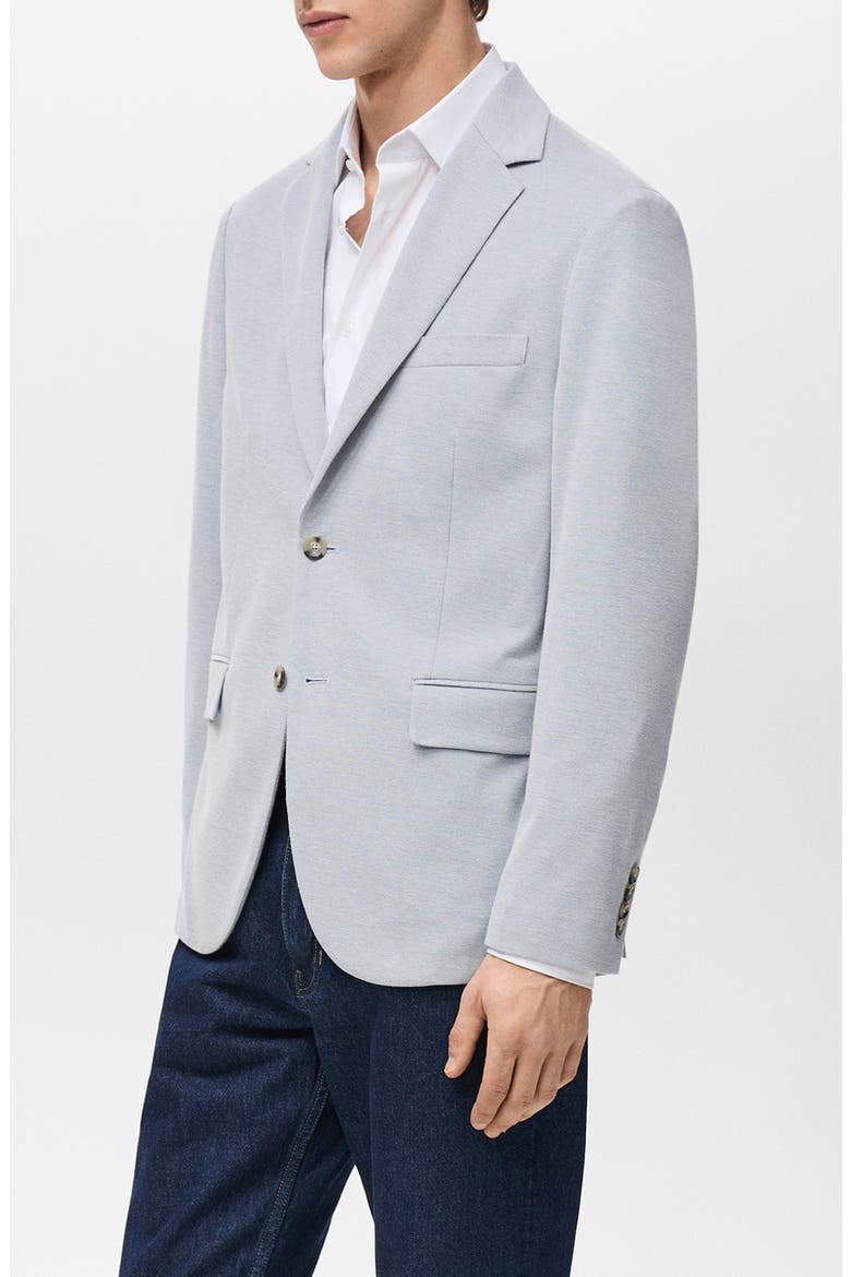 Slim Fit Textured Cotton Blend Sport Coat, Alternate, color, SKY BLUE