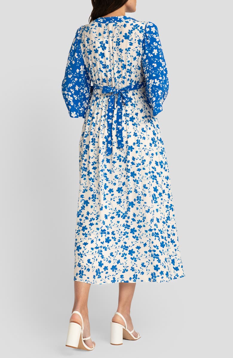 Seraphine Floral Maternity/Nursing Midi Dress, Alternate, color, 
