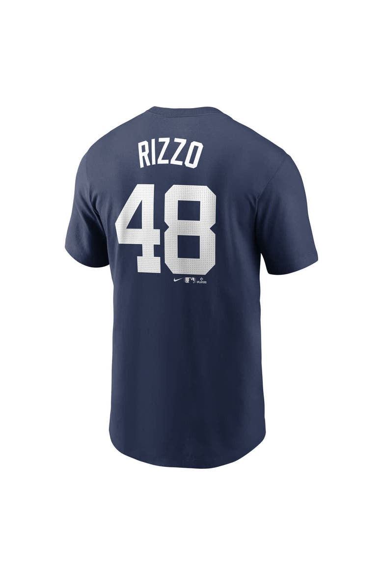 Men's Nike Anthony Rizzo Navy New York Yankees Fuse Name & Number T-Shirt, Alternate, color, Navy