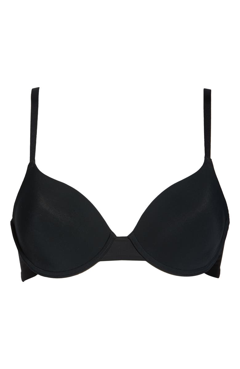 Natori Minimal Contour Underwire Demi Bra, Alternate, color, Black