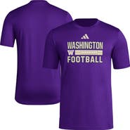 adidas Men's adidas  Purple Washington Huskies Locker Laces Out Pre-Game T-Shirt
