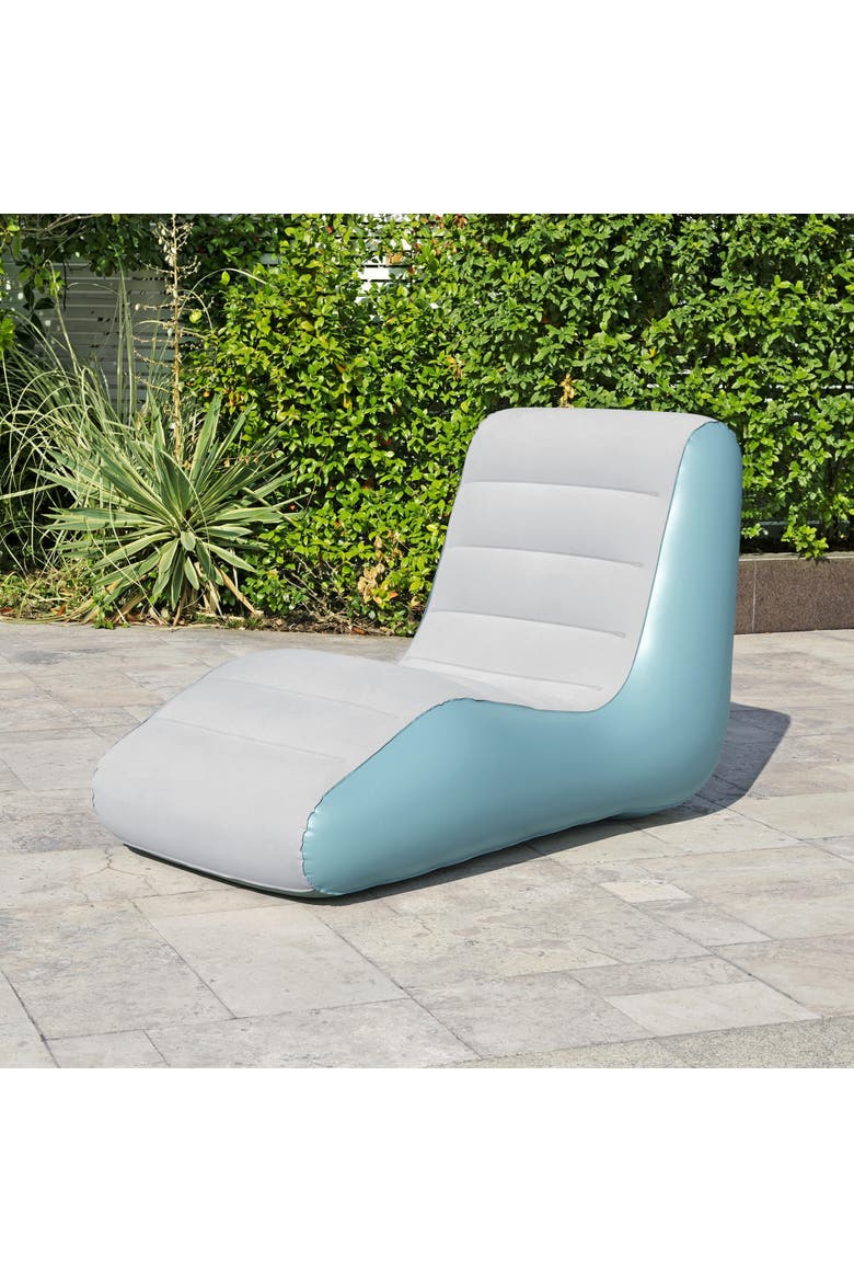 Leisure Luxe Inflatable Chaise Lounger, Alternate, color, Multicolored