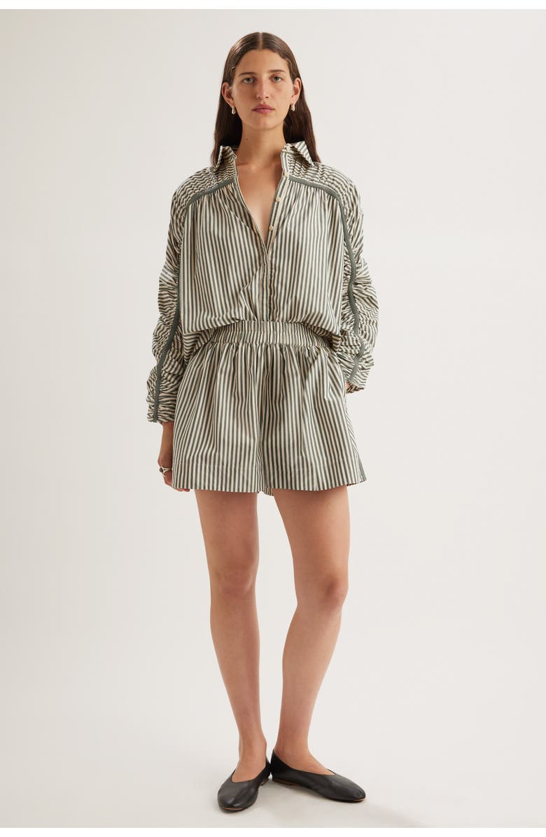 Merlette Julian Top, Alternate, color, Cedar Stripe