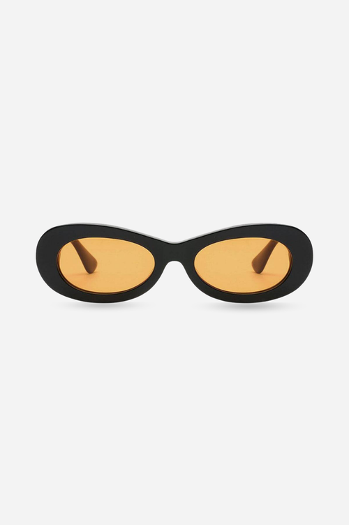 Indy Soho Oval Polarized Sunglasses In Black