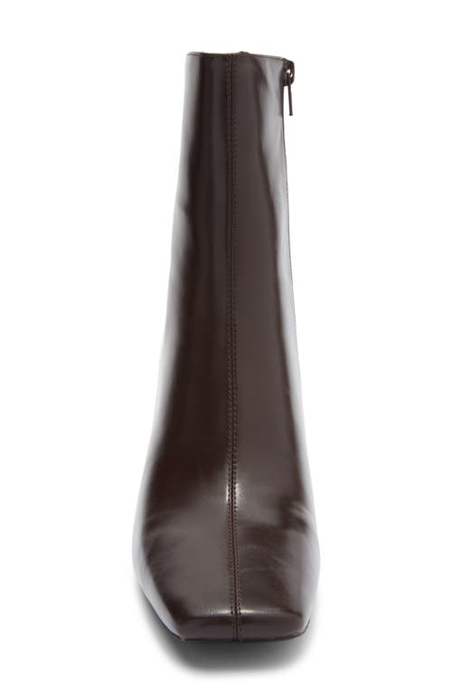 Jeffrey Campbell Chekmat Square Toe Bootie In Brown