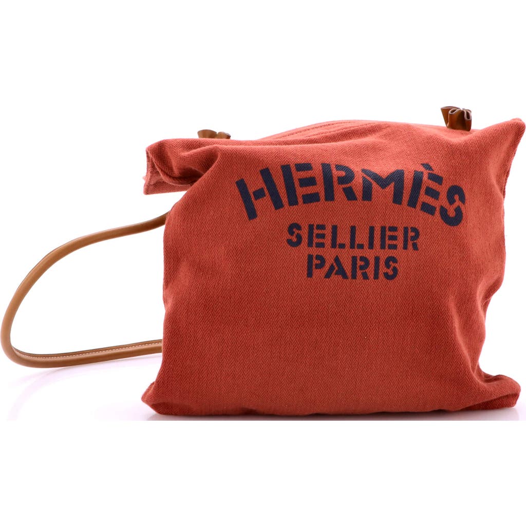 Pre-owned Hermes Hermes Aline Bag Toile Mm In Red