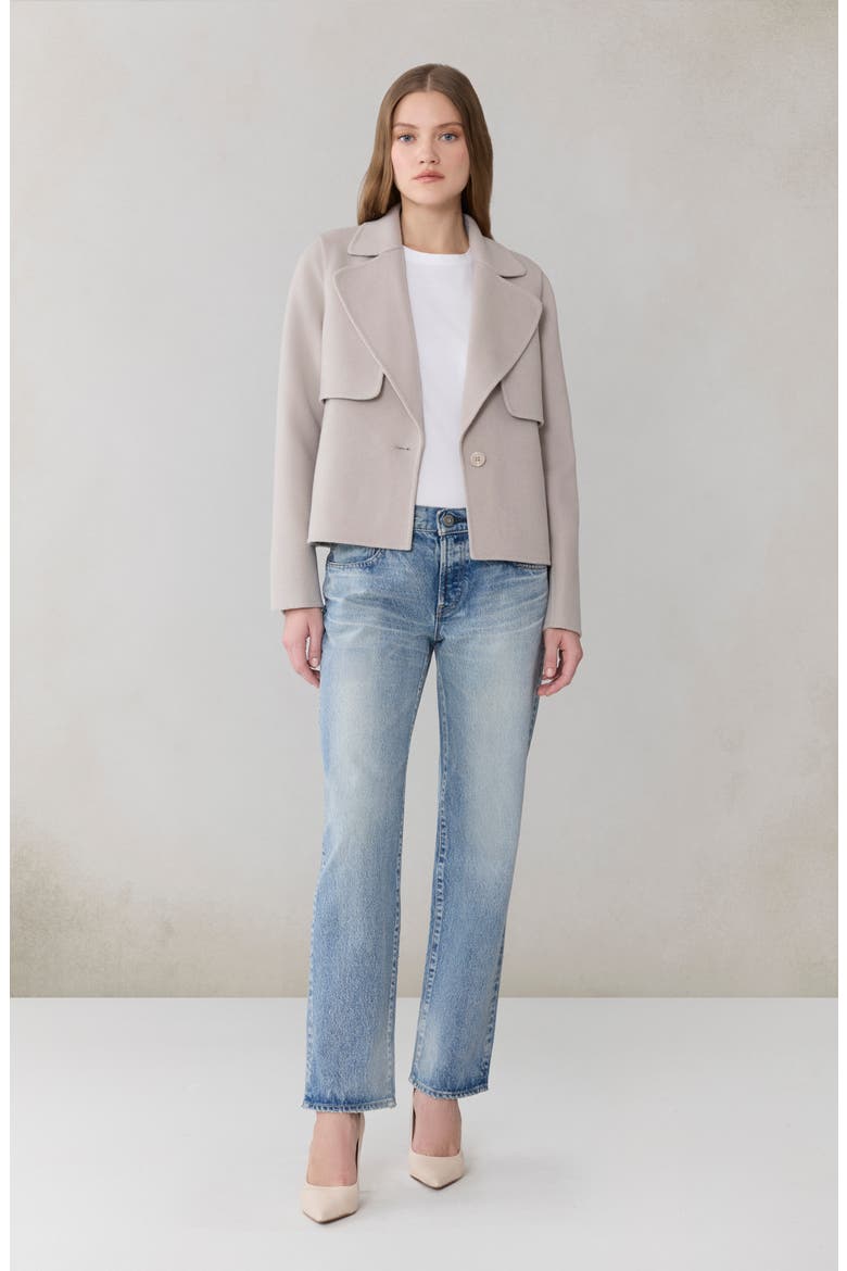 Selah Wool Blend Coat, Alternate, color, LIGHT OAK