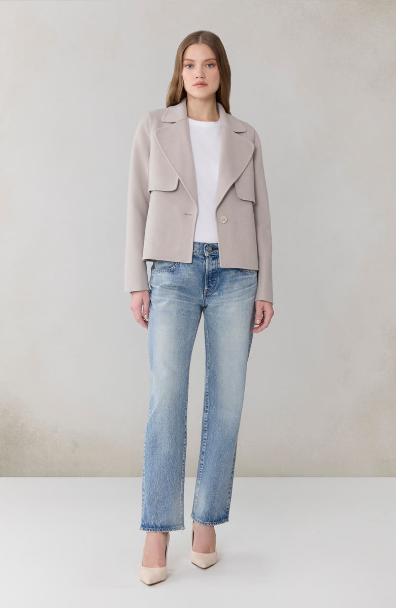 Soia & Kyo Selah Wool Blend Coat, Alternate, color, Light Oak