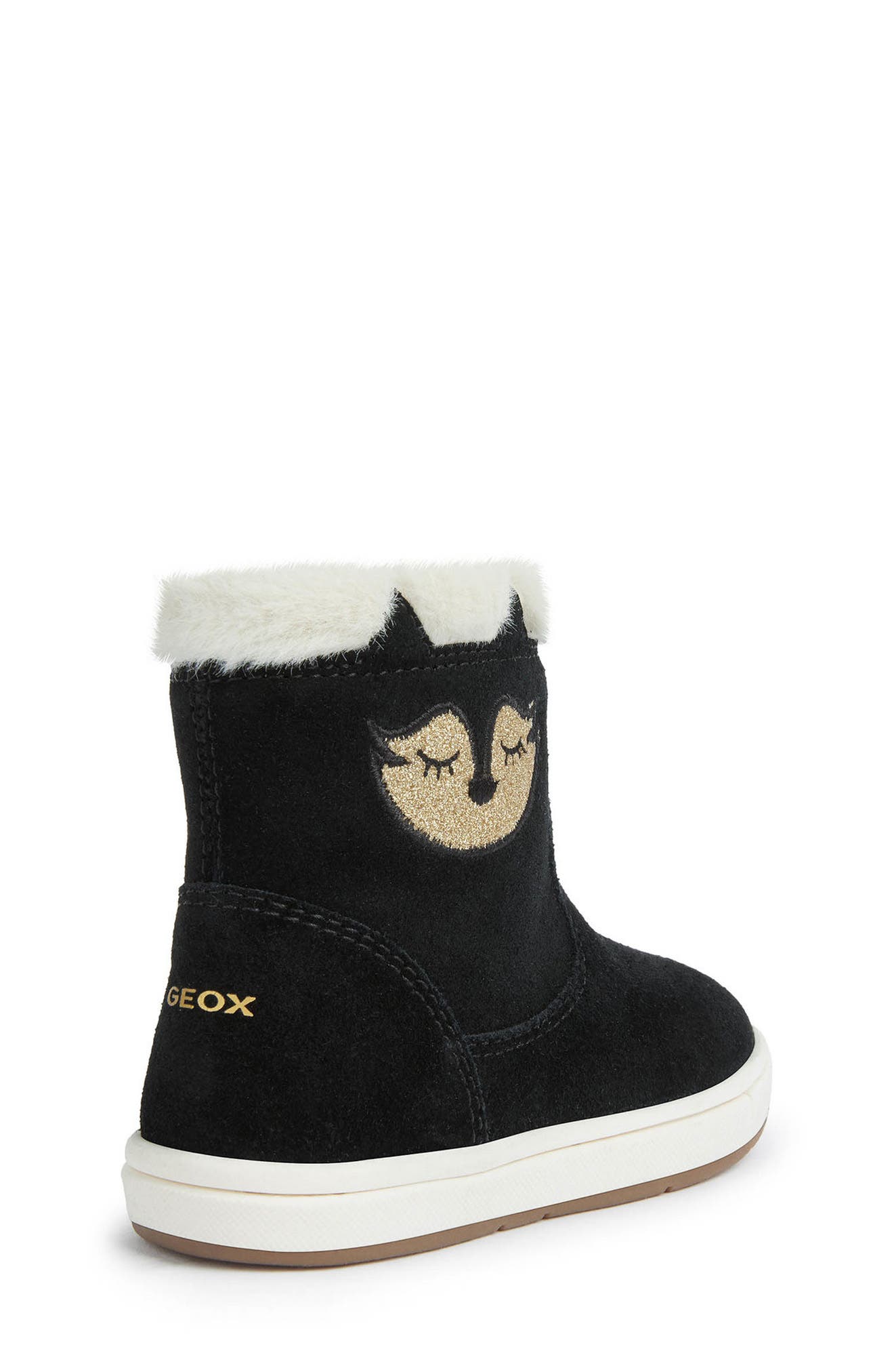 Geox Kids' Trotolla Faux Fur Lined Boot, Alternate, color, 