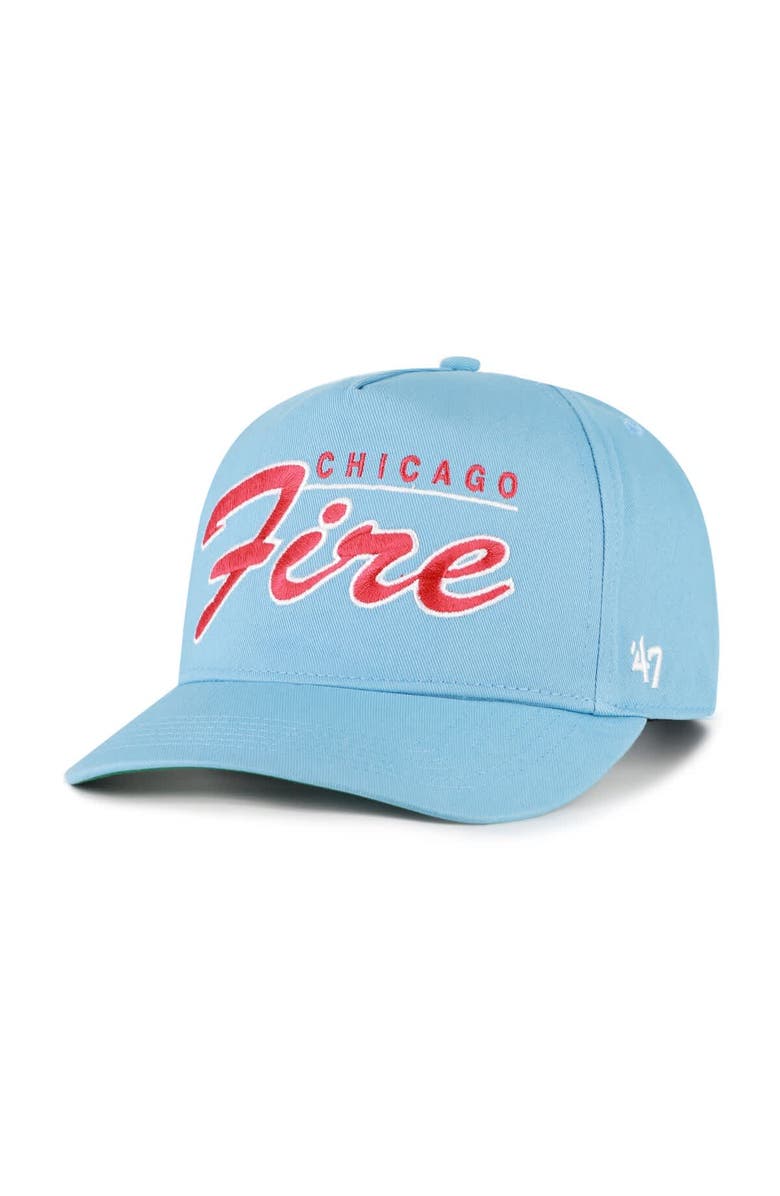 '47 Men's '47  Light Blue Chicago Fire Brushmark Hitch Adjustable Hat, Alternate, color, Light Blue