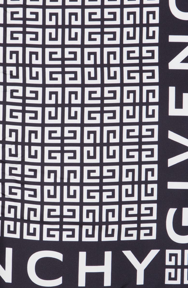 Givenchy 4G Logo Silk Twill Square Scarf, Alternate, color, 