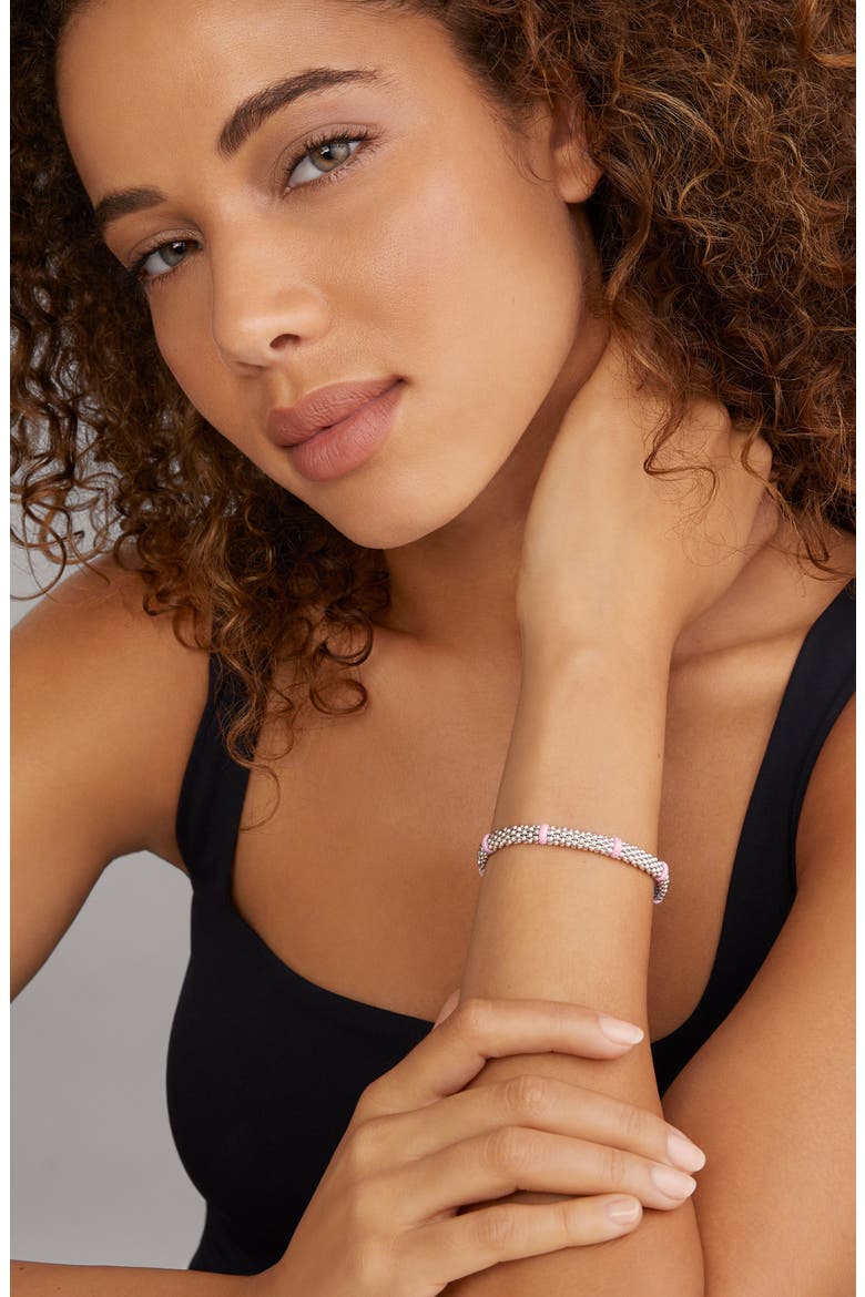 Pink Caviar Ceramic Station Bracelet (Nordstrom Exclusive), Alternate, color, PINK