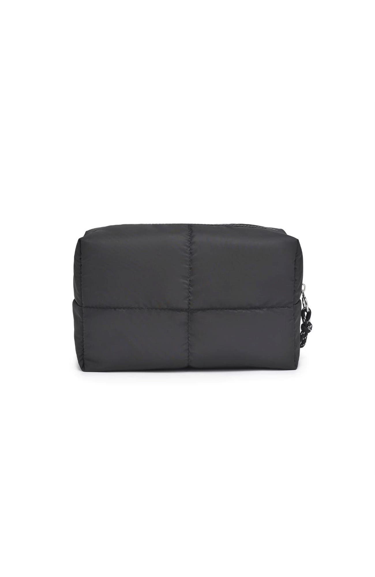 Daydreamer - Nylon Cosmetic & Travel Organizer Pouch, Alternate, color, Black