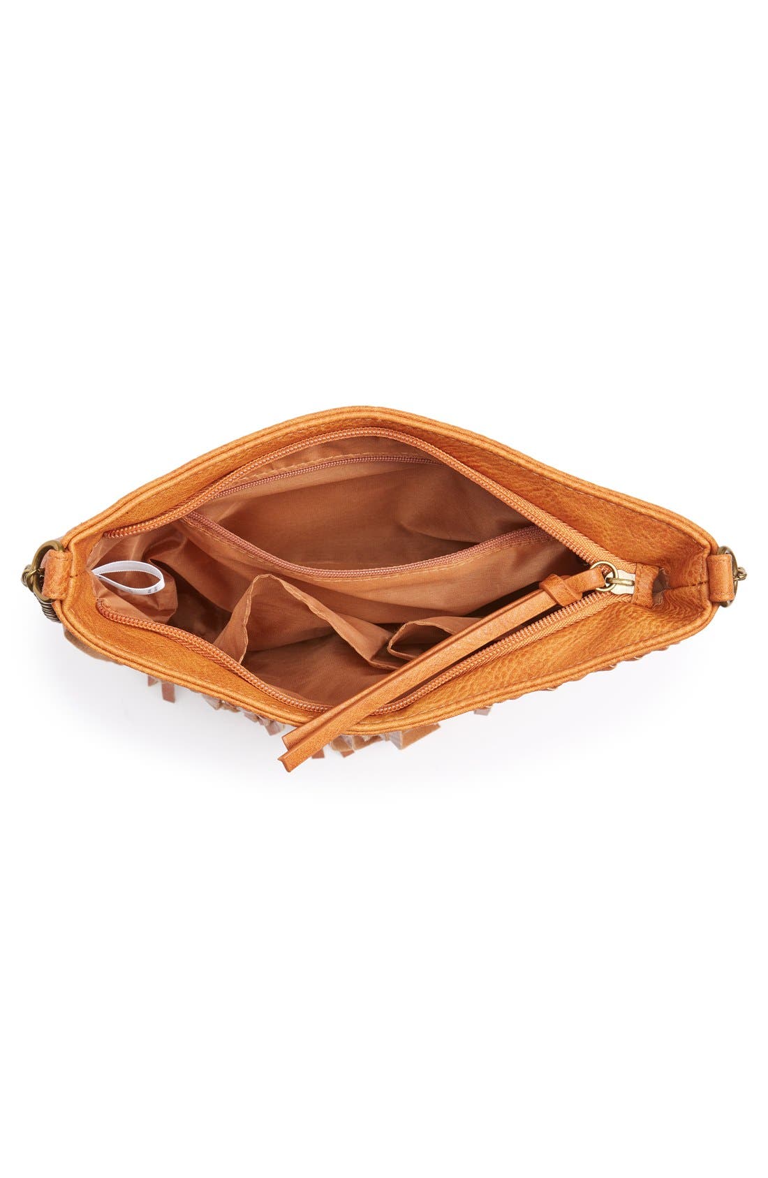 Braided Fringe Crossbody Bag, Alternate, color, COGNAC