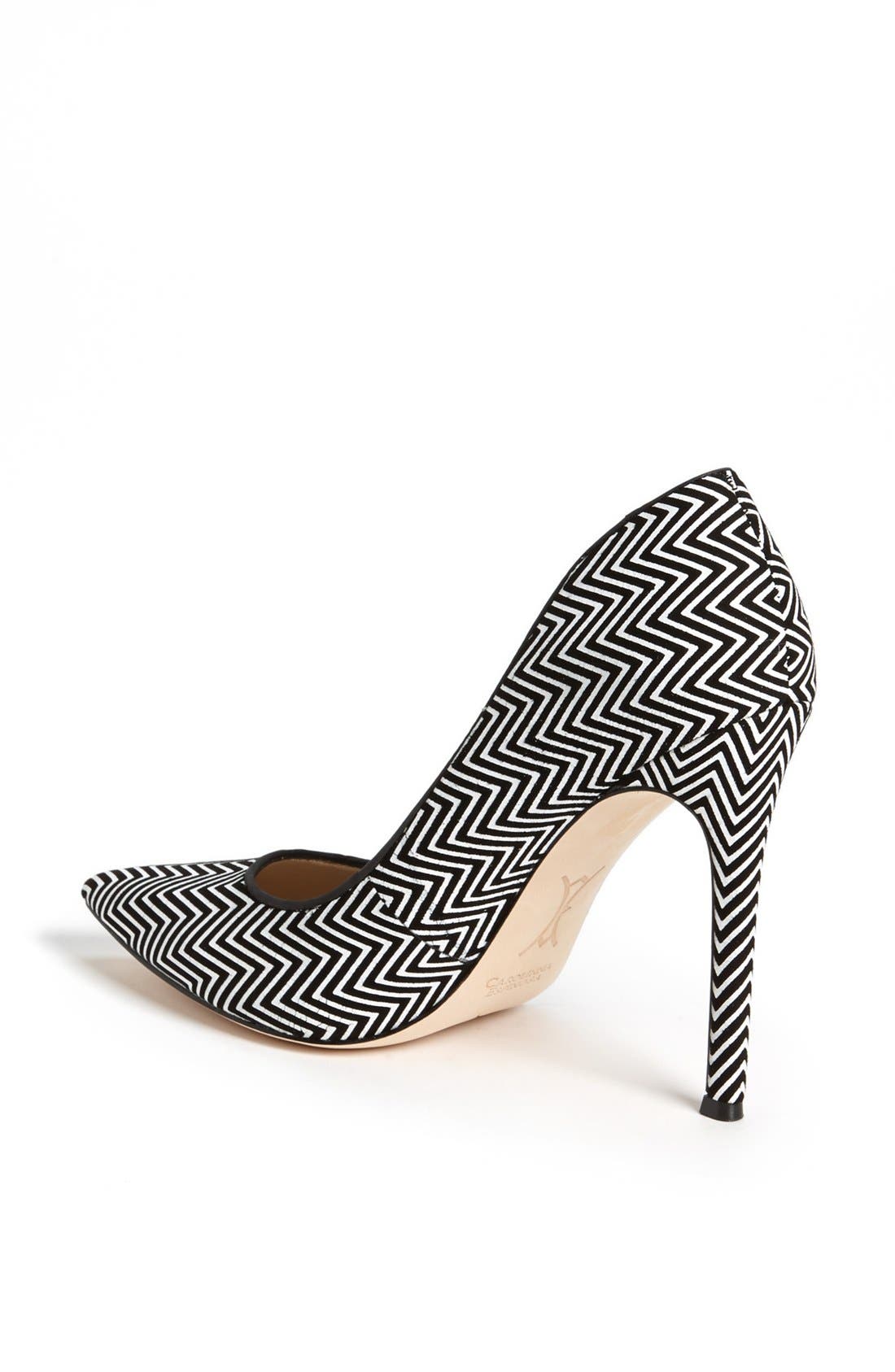 'Nala' Pump, Alternate, color, BLACK/ WHITE