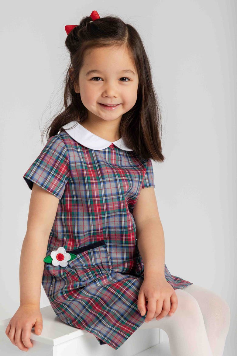 Plaid Dress with Pockets, Alternate, color, Grey Multi Plaid