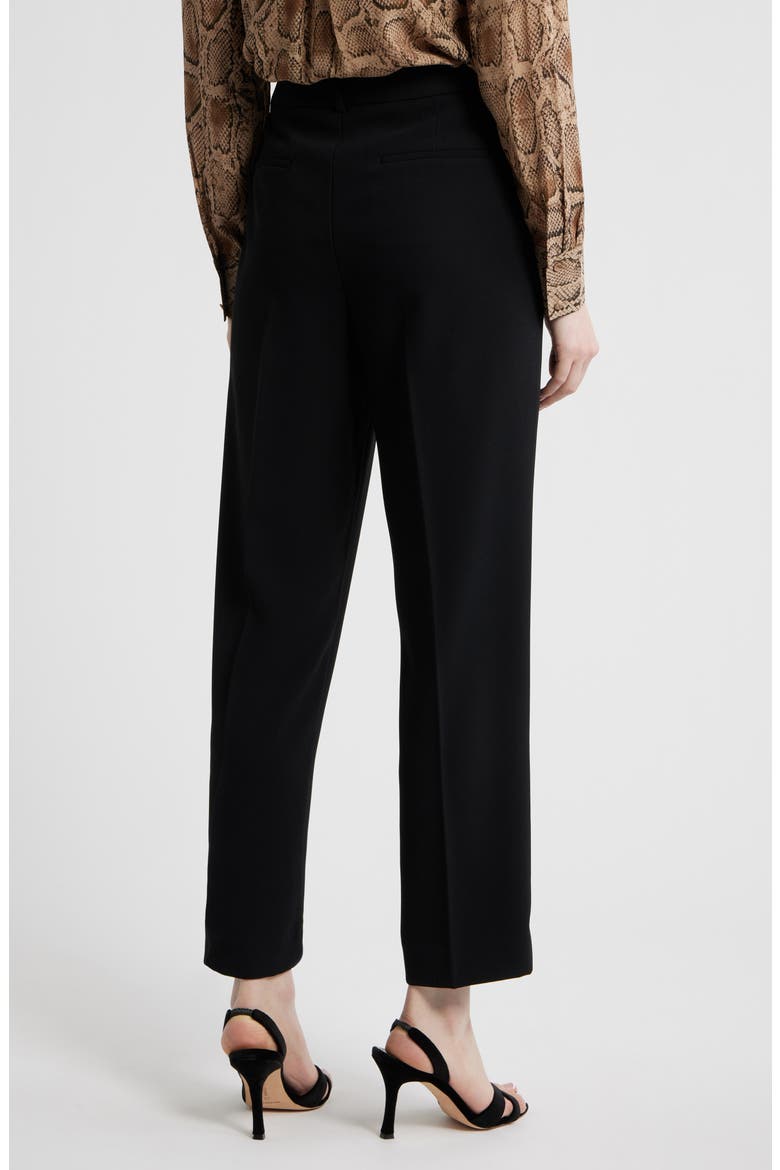 Gloria Crepe Ankle Pants, Alternate, color, BLACK