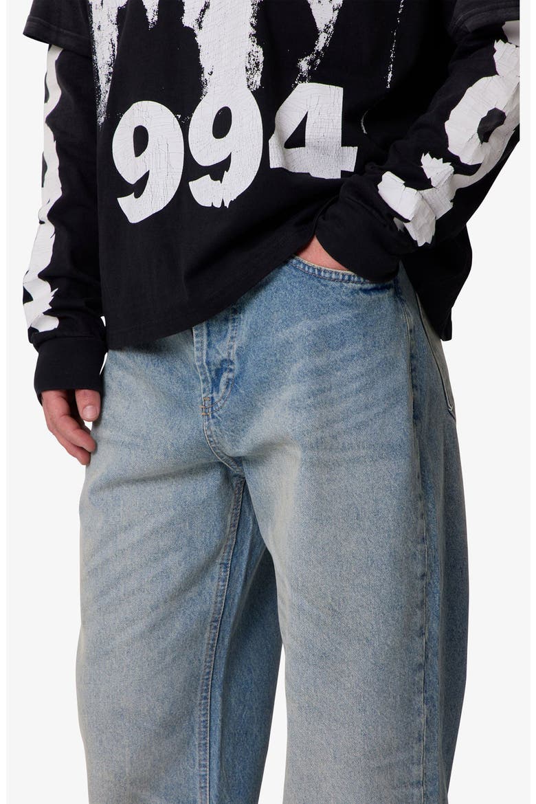 Baggy Denim Jeans, Alternate, color, WESTERN BLUE