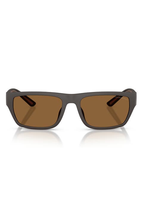 57mm Rectangle Sunglasses