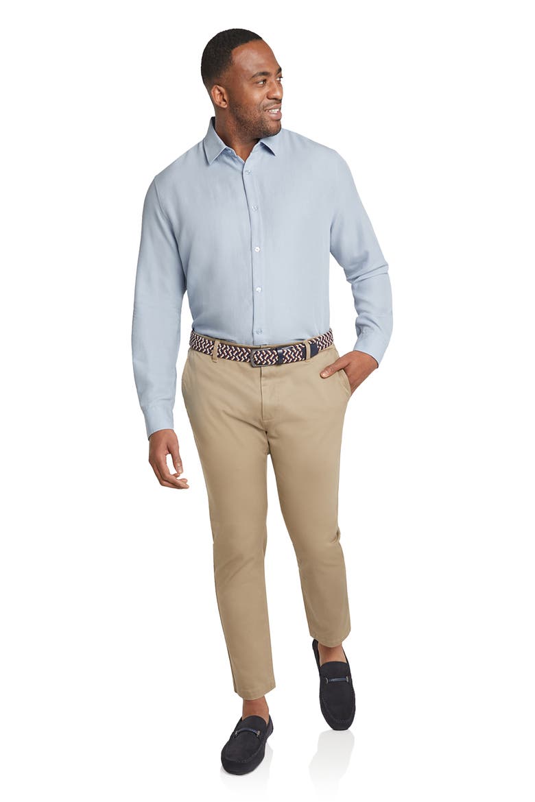 Smart Button-Up Shirt, Alternate, color, SKY