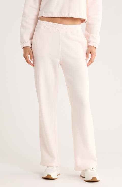 High Waist Relaxed Straight Leg Sweatpants
