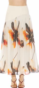 Alexia Admor Eris Asymmetric Drop Waist Maxi Skirt