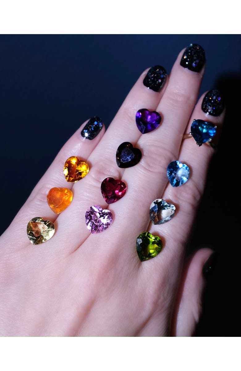 FRY POWERS Heart Ring in London Blue Topaz, Alternate, color, Blue Topaz