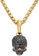 David Yurman Men's Diamond Pavé Skull Pendant