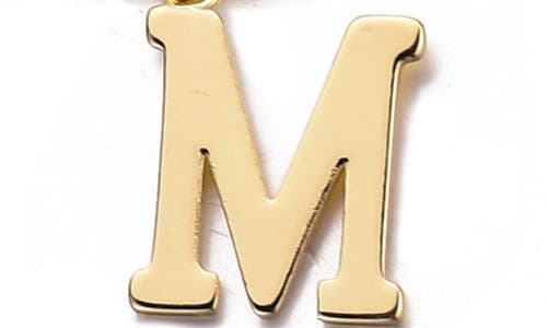 Adornia Initial Charm Tennis Bracelet In Gold
