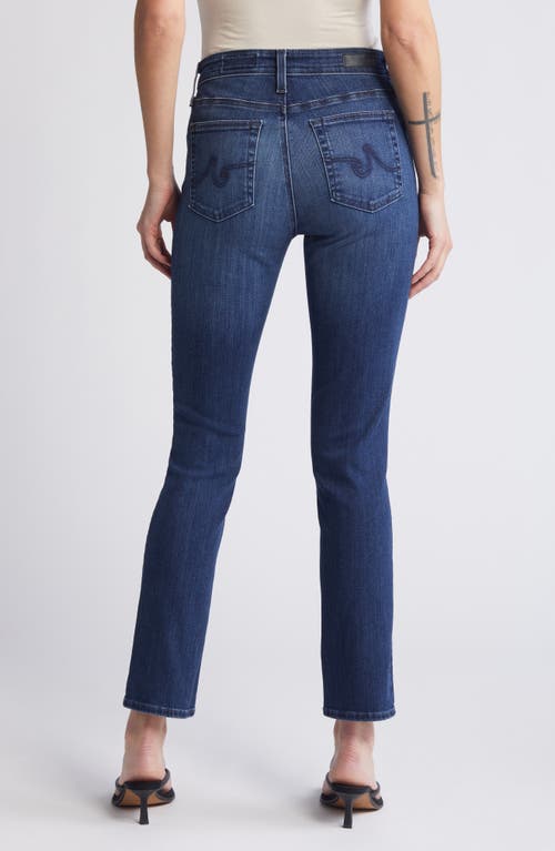 Ag Mari High Waist Stretch Slim Straight Leg Jeans In Indigo Sea