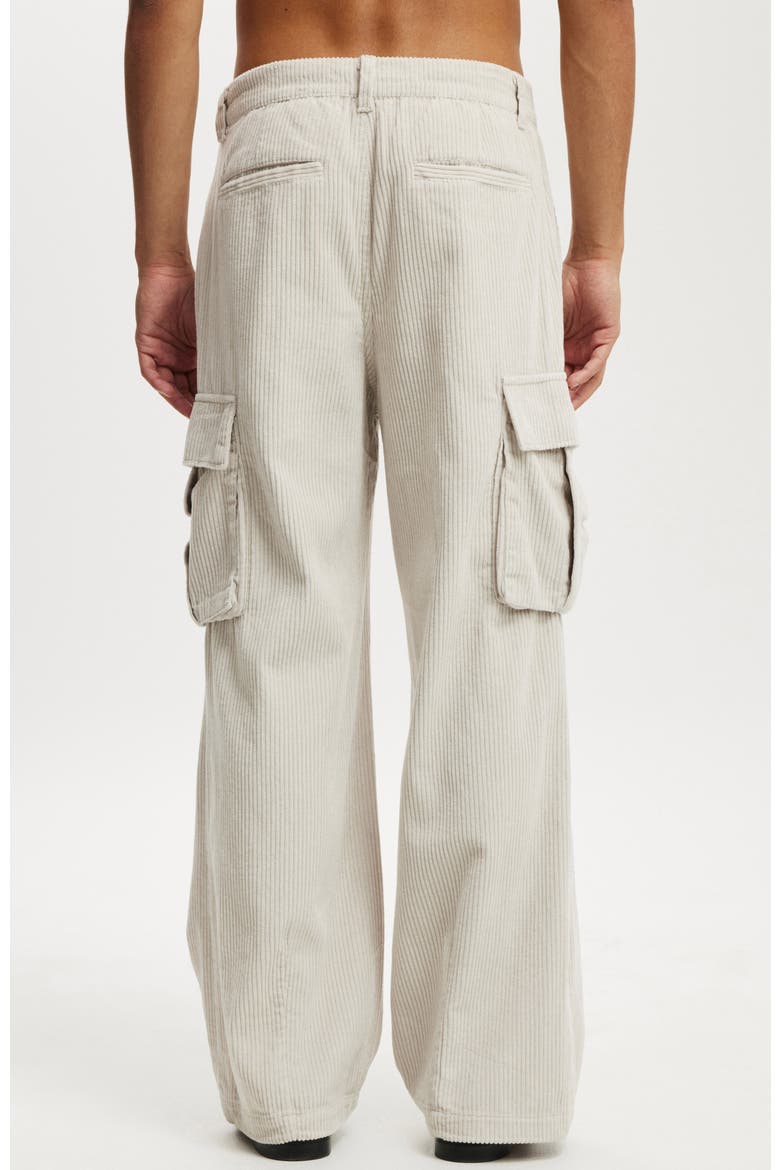 Baggy Pleat Cargo Pant, Alternate, color, Light Stone Cord