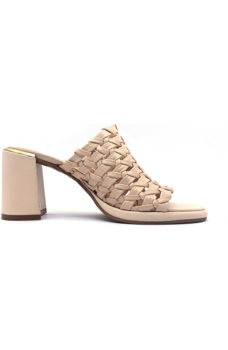 Kenneth Cole Solara Slide Sandal, Alternate, color, Cream Leather