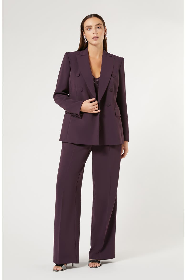 Riccor Cady Wide Leg Trousers, Alternate, color, BORDEAUX