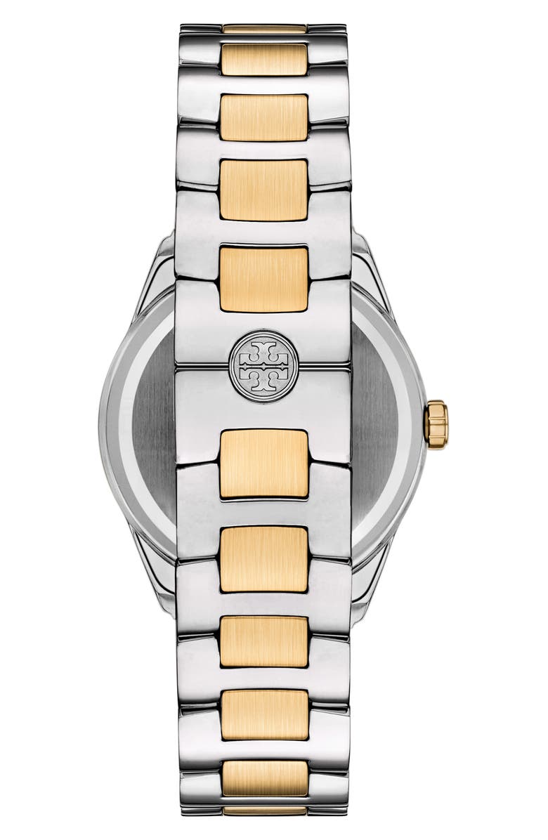 Tory Burch The Miller Two-Tone Bracelet Watch, 34mm, Alternate, color, Two Tone