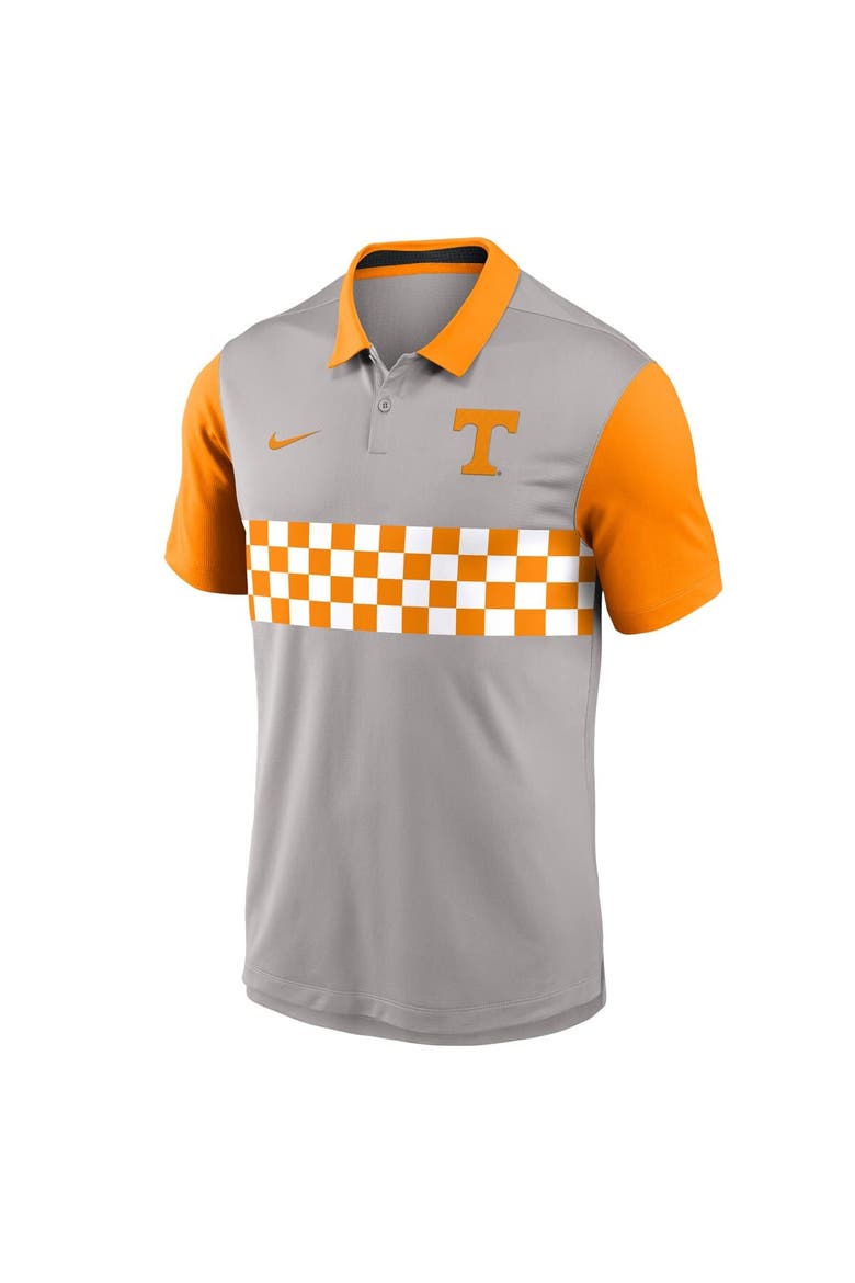 Men's Nike Gray/Tennessee Orange Tennessee Volunteers Vapor Performance Polo, Alternate, color, Gray