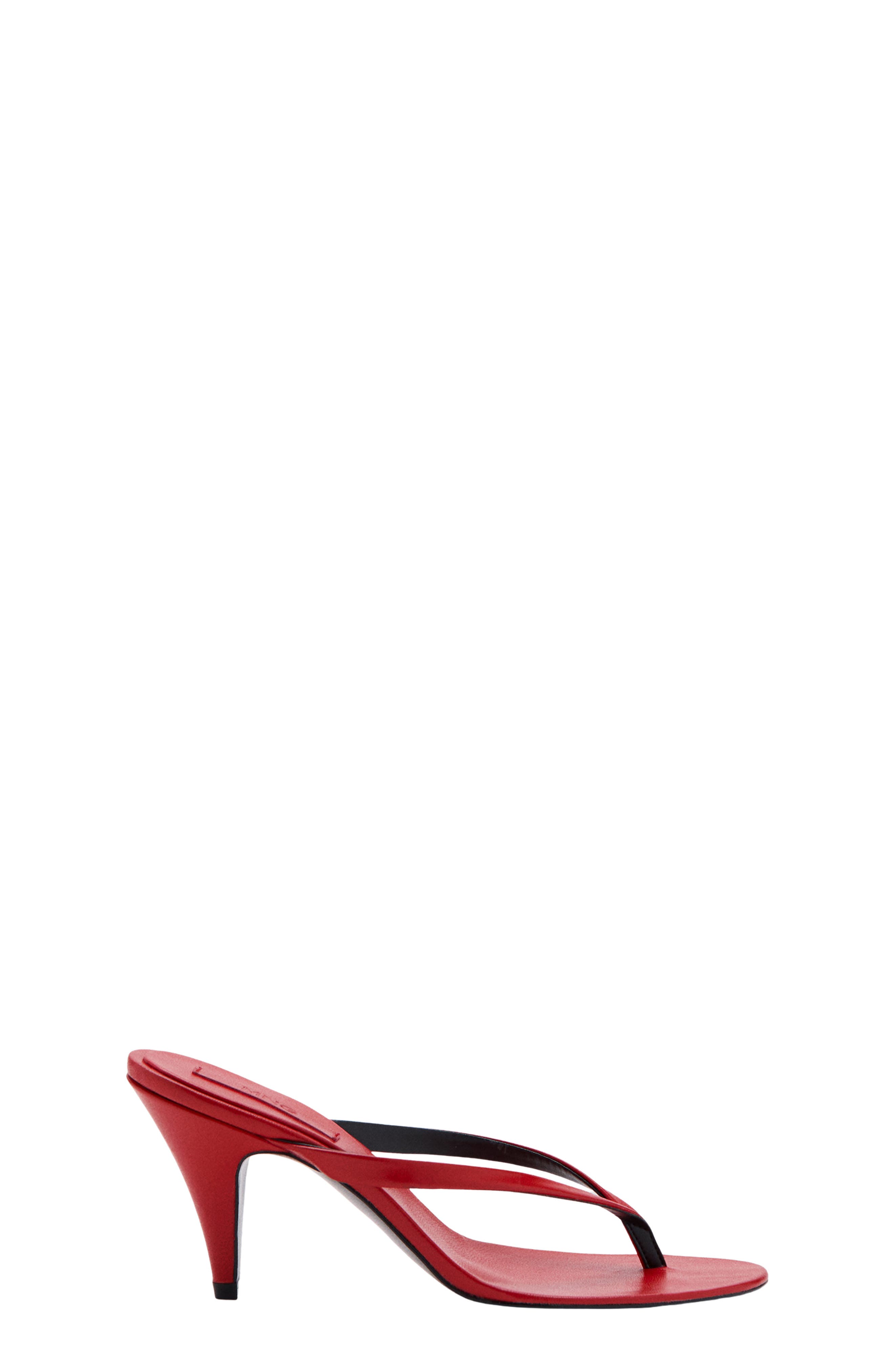 MANGO Funnel Heel Flip Flop, Alternate, color, Red