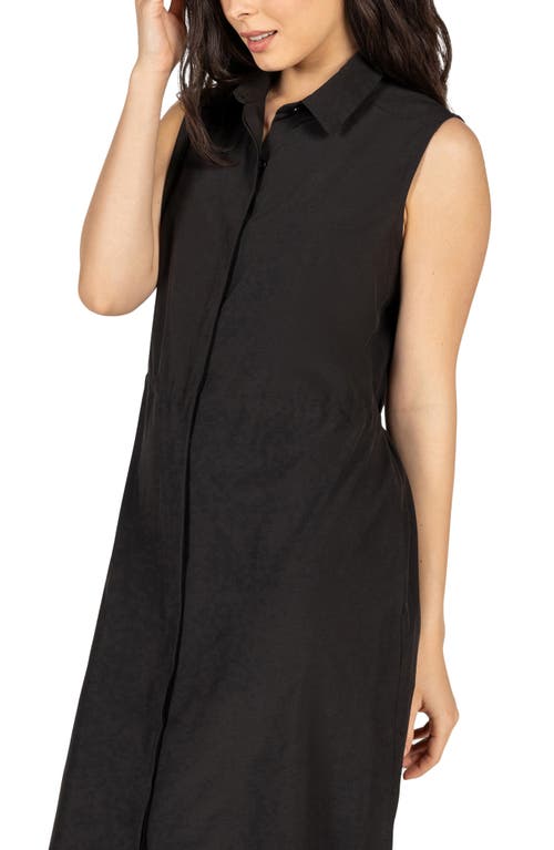 Kyodan Sleeveless Four-way Stretch Midi Dress In Black