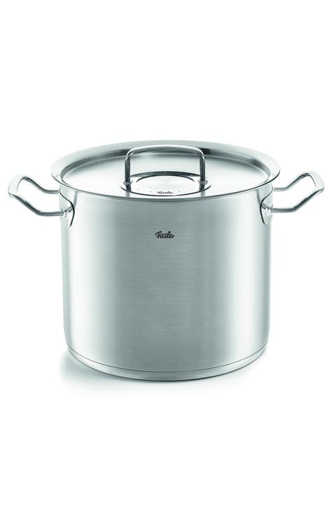 Original-Profi Collection Stainless Steel Tall Stock Pot with Metal Lid
