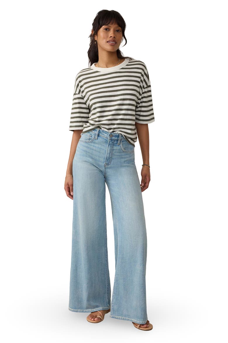 Sunwashed Slub Vintage Stripe T-Shirt, Alternate, color, BROOKLINE STRIPE