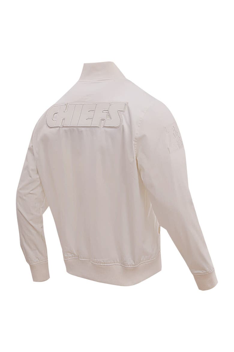 Men's Pro Standard Cream Kansas City Chiefs Neutral Full-Zip Jacket, Alternate, color, Cream