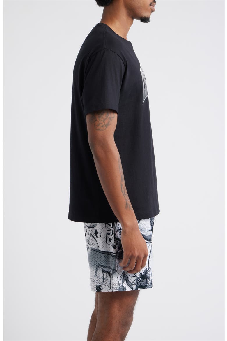Chrometeam Cotton Graphic T-Shirt, Alternate, color, BLACK