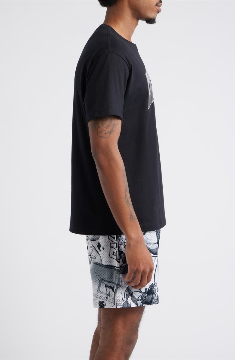 OVERTIME Chrometeam Cotton Graphic T-Shirt, Alternate, color, Black