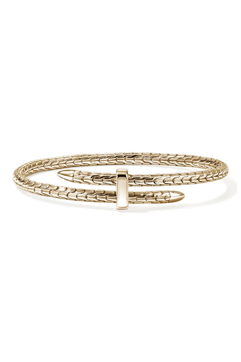 Spear Flex Cuff Bracelet, 4mm, Main, color, GOLD