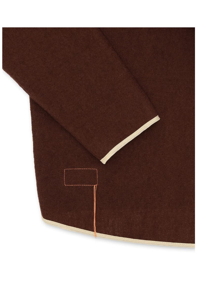 Virgin Wool Jacket, Alternate, color, Brown