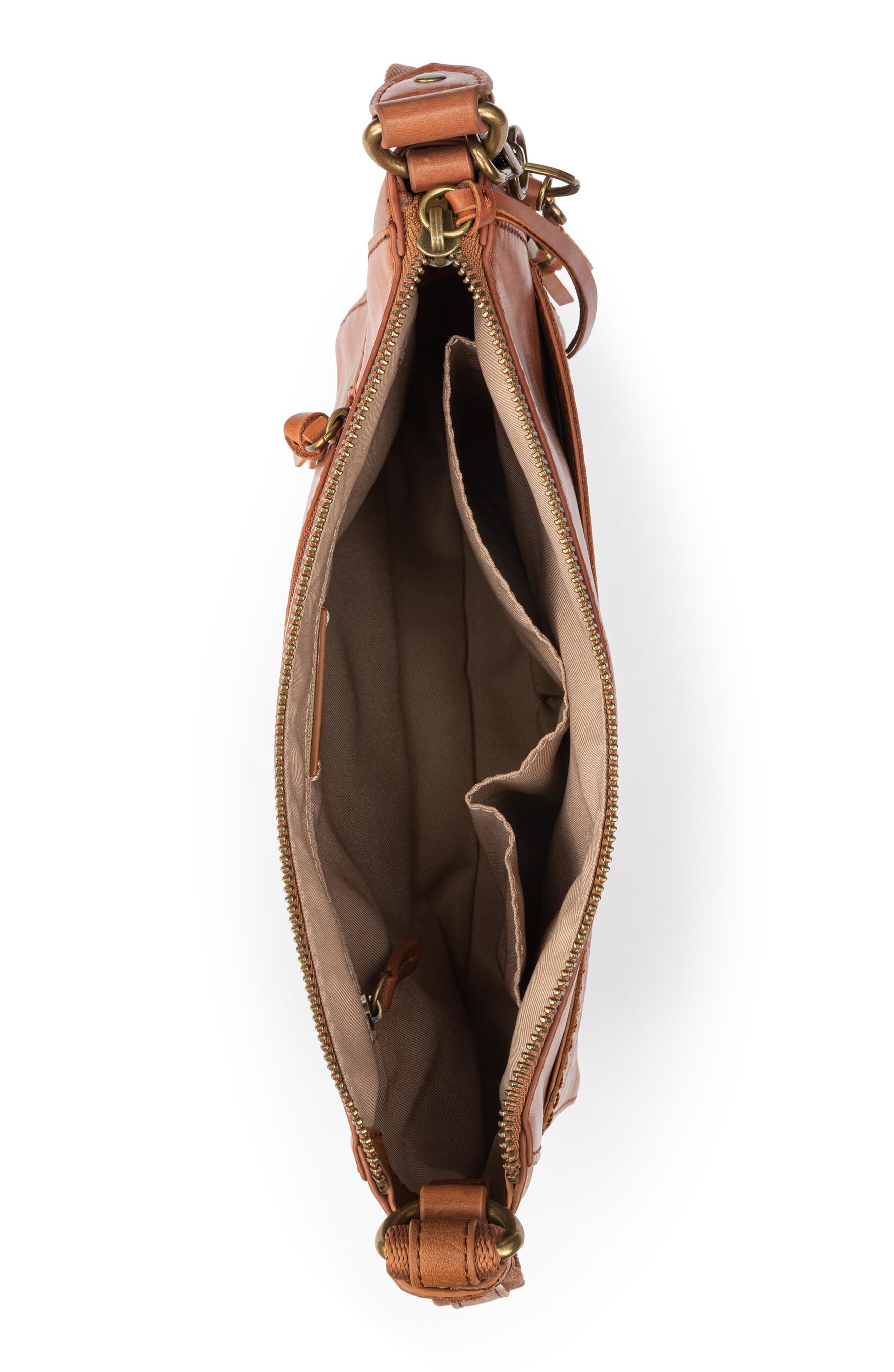 Alameda Leather Crossbody Bag, Alternate, color, TB FL EMB