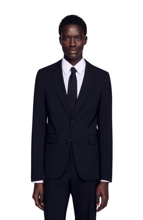 Virgin wool suit jacket