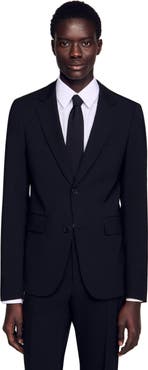 SANDRO Virgin wool suit jacket